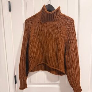H&M Warm Brown Cowl Neck Sweater